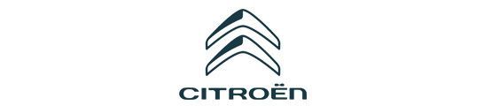 Logotipo de Citroën, formado por dos chevrones sobre la palabra 