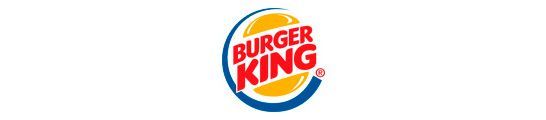 Logotipo de Burger King con texto en un anillo azul y rojo alrededor de un círculo amarillo.