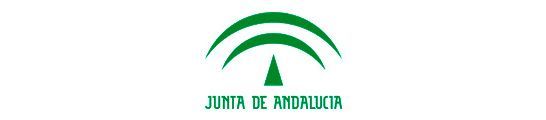 Logotipo verde de la Junta de Andalucía, con forma de árbol estilizado y la inscripción 