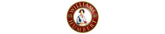 Logotipo de Williams Humbert en un sello circular con un retrato.