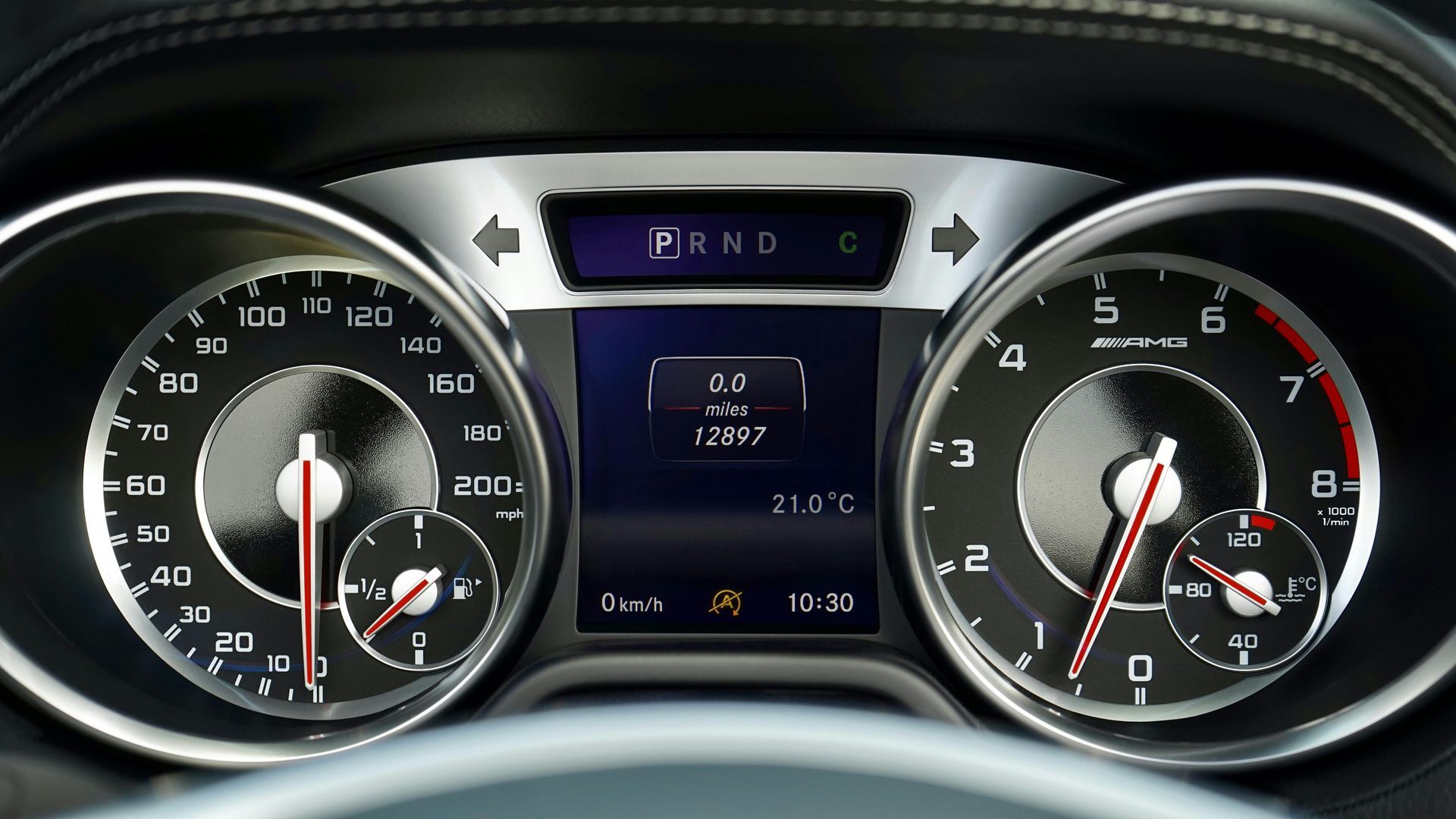 A close up of the dashboard of a car