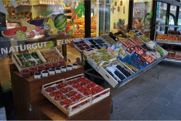 Obst- und Gemüseauslage