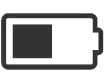 Un icono en blanco y negro de un automóvil sobre un fondo blanco.