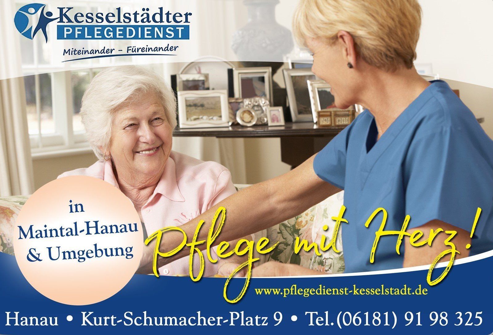 Qualität des ambulanten Pflegedienstes Kesselstädter Pflegedienst Banner