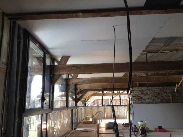 Plafond plaque de plâtre