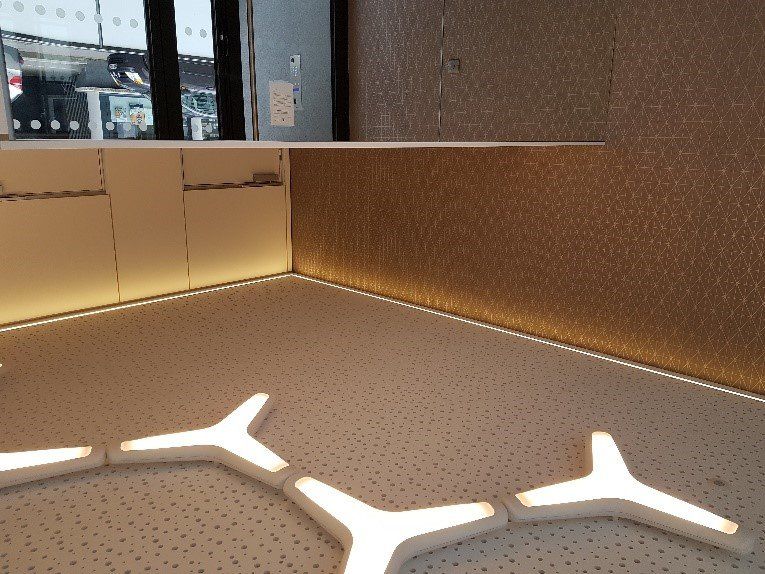 Plafond plaque de plâtre décorative