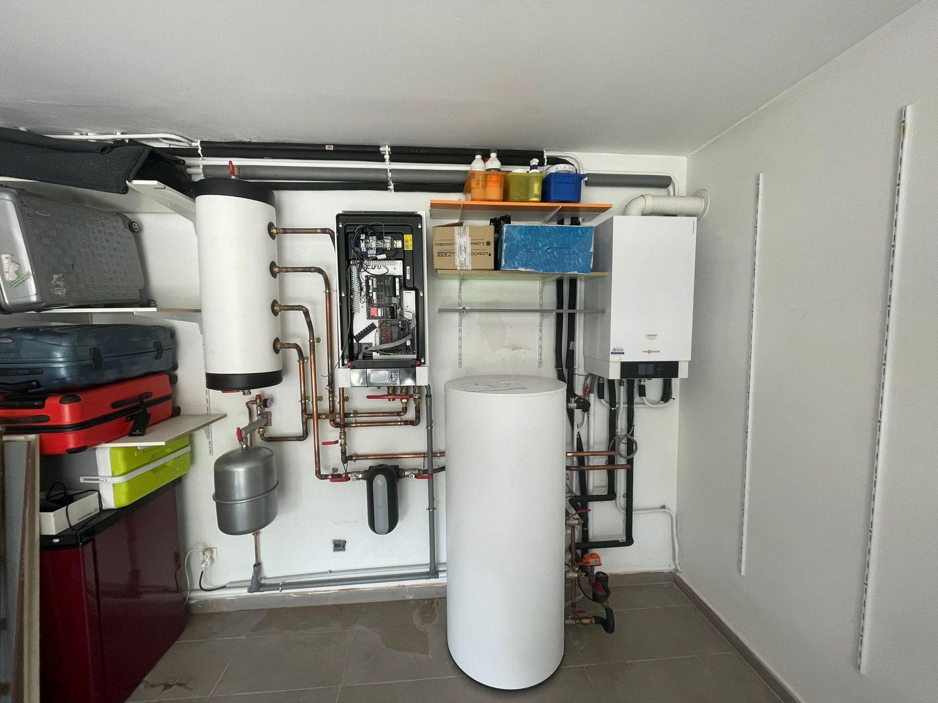 Installation d'une PAC de la marque Viessmann