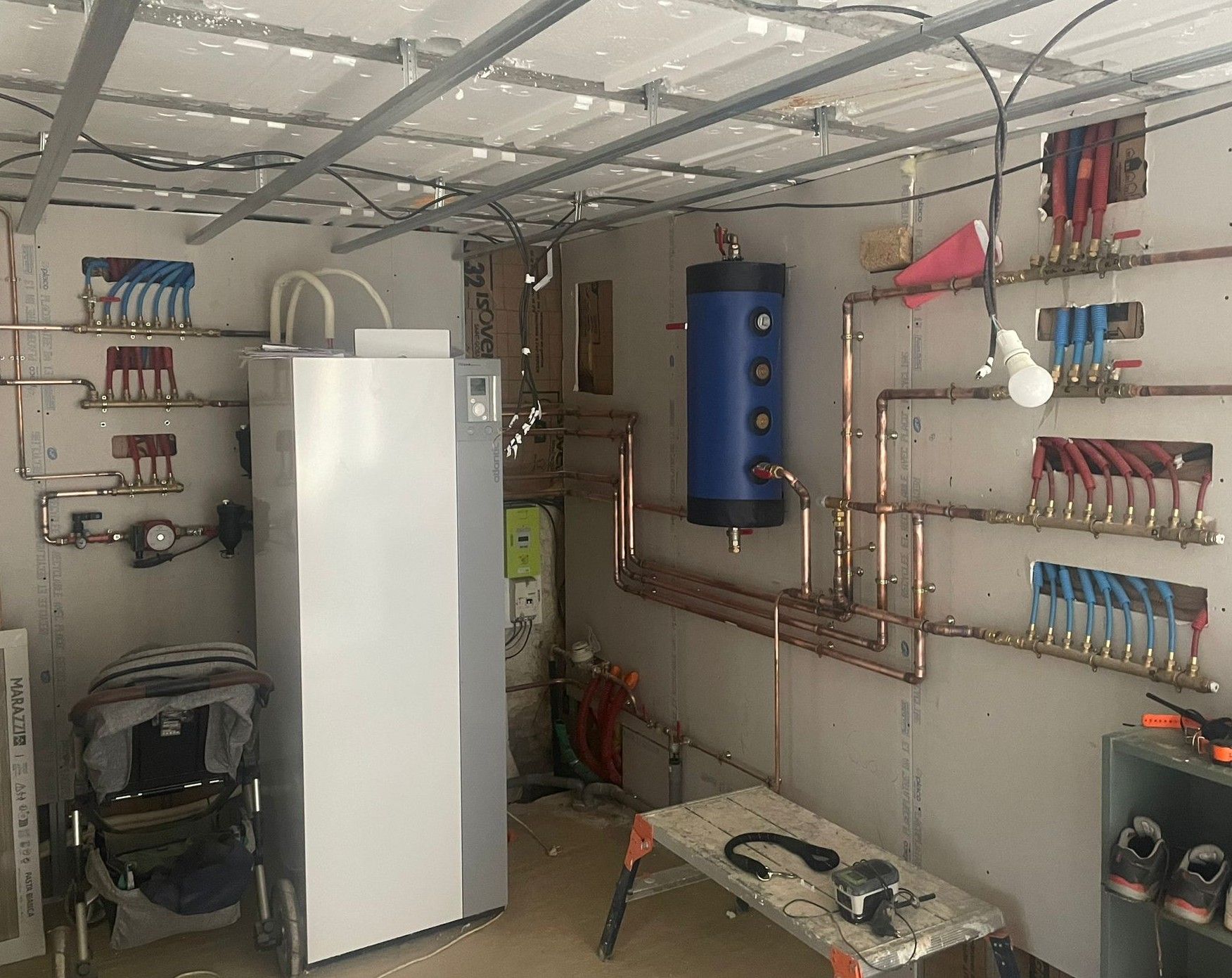 Installation d'une PAC de la marque Atlantic