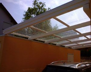 Carportdach transparent