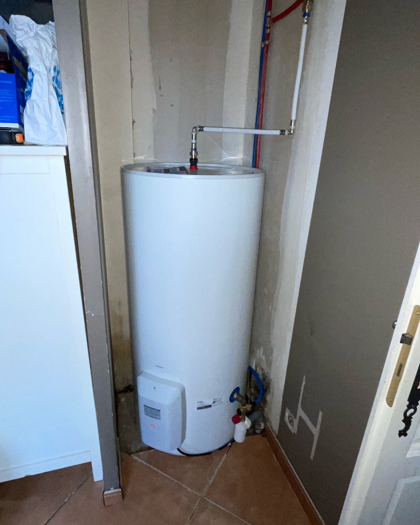 Remplacement d'un chauffe-eau.