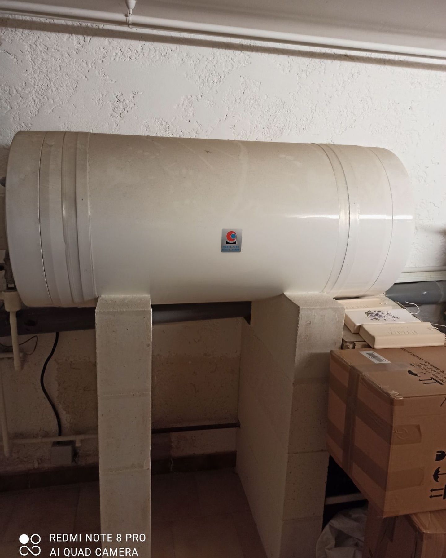 Avant le remplacement du chauffe-eau.