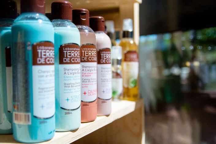Produits capillaires de la marque Terre de couleur