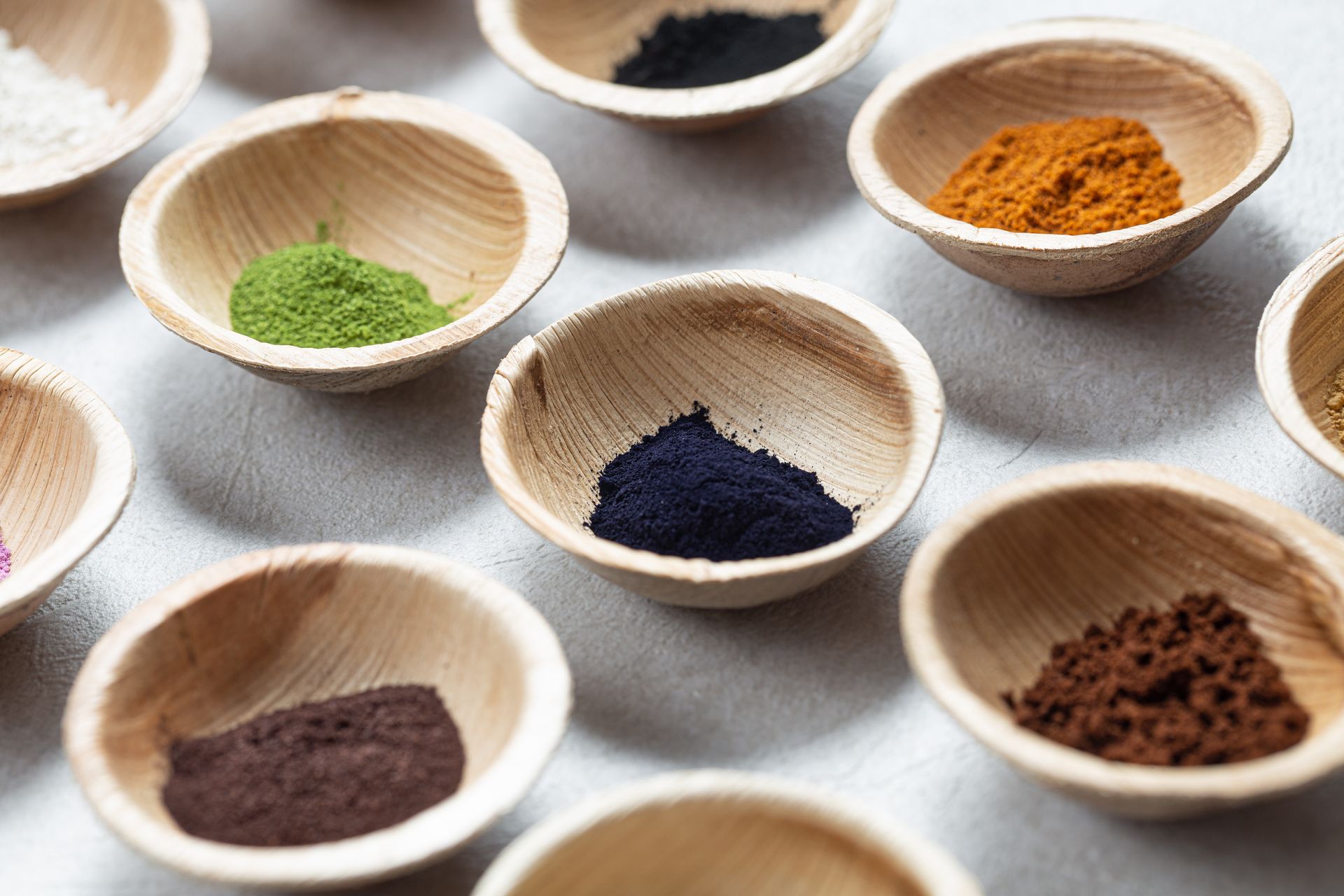 Pigments naturels pour teinture de cheveux