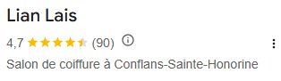 Donnez votre avis sur Google ! Avis Google Lian Lais