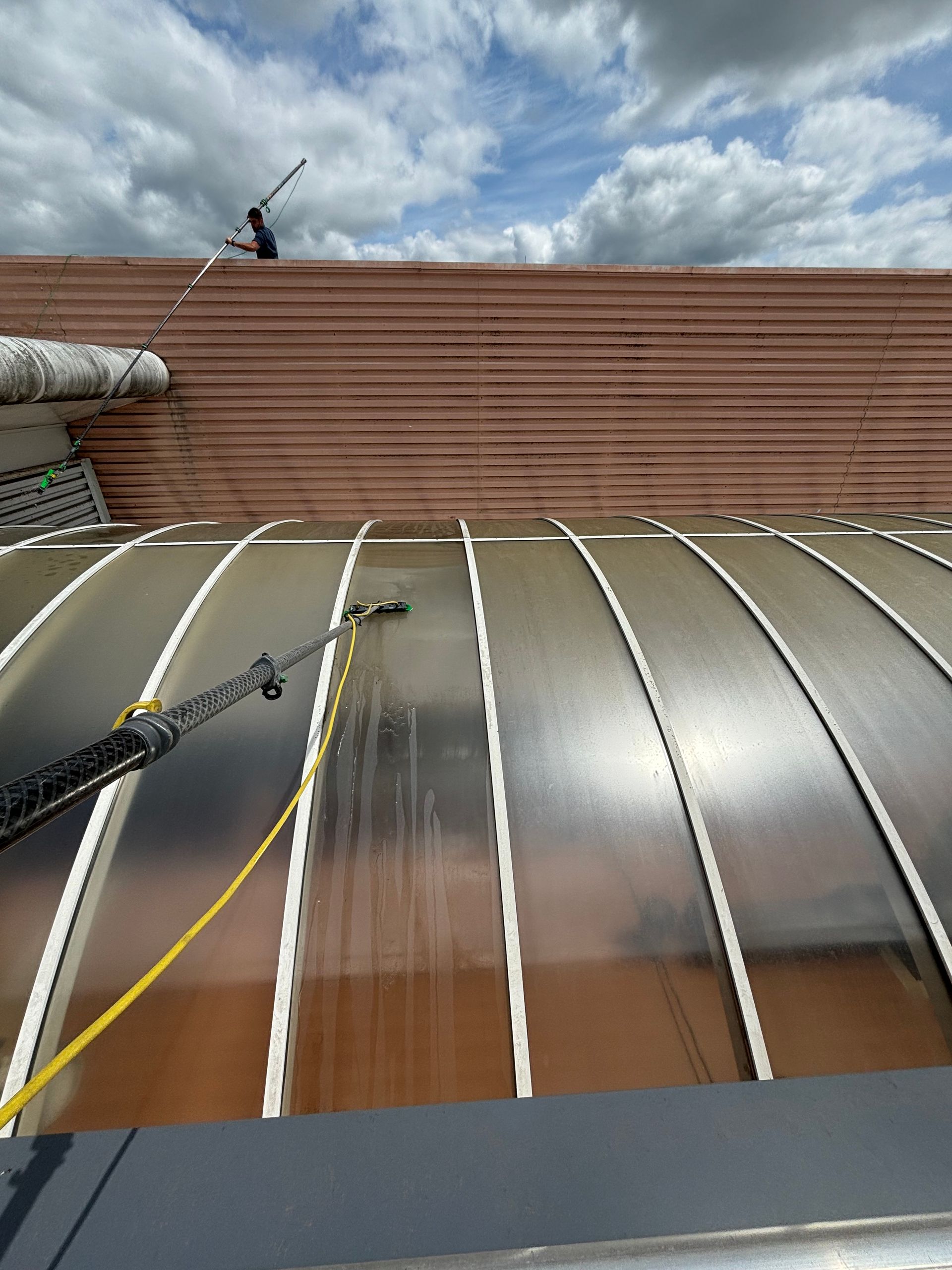 Lavage de verrière en polycarbonate