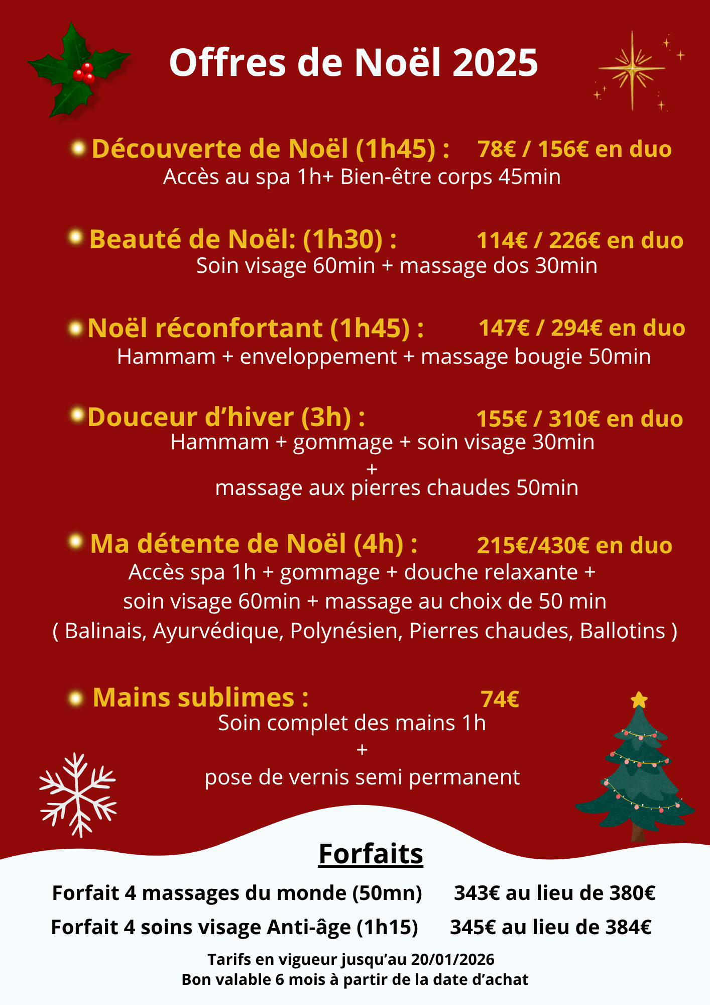 Affiche promotionnelle d'Elya Maje proposant 10 % de réduction sur le vernis semi-permanent à 36 €. Inclut une main aux ongles rouges.