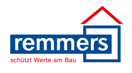 das logo für remmers schützt werte am bau