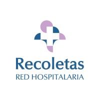 The logo for recoletas red hospitalaria has a cross on it.