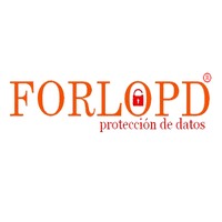 Un logotipo de forlopd con un candado.