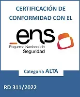 A certificate of conformidad con el esquema nacional de seguridad