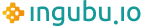 Un logotipo azul y naranja para ingubu.io