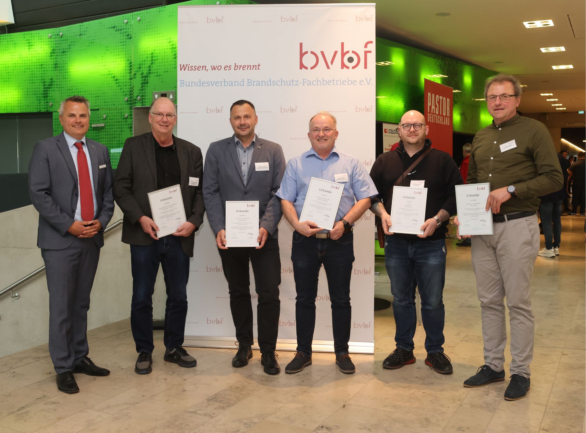 Ehrung für 40 Jahre Mitgliedschaft im bvbf
