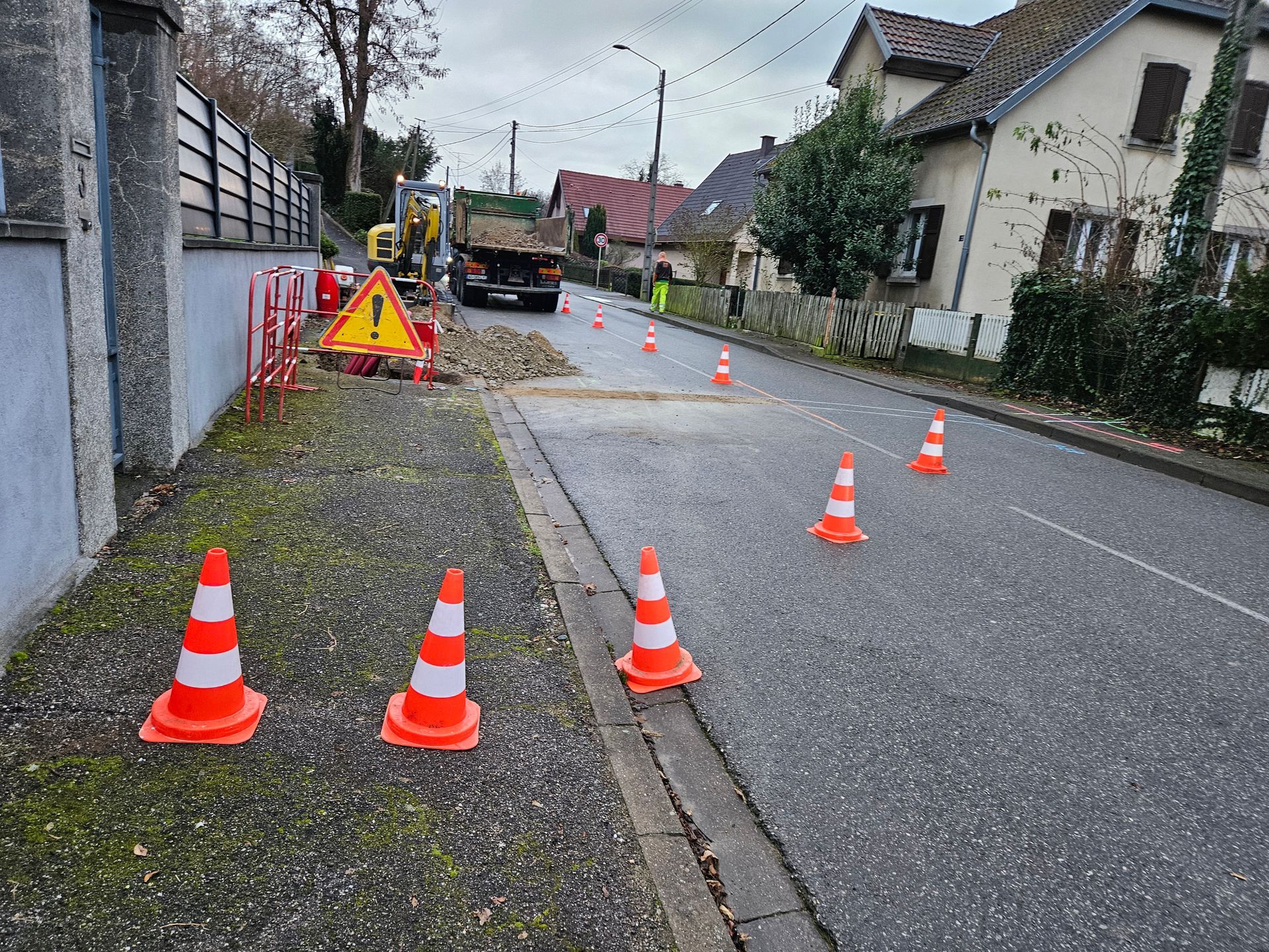 Des travaux en cours sur la voirie.