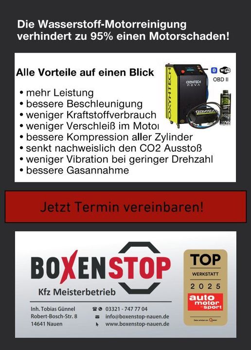 Flyer Wasserstoff-Motorreinigung