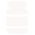 Una silueta de una botella de pastillas sobre un fondo blanco.