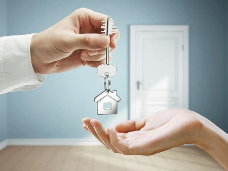Clef avec une maison