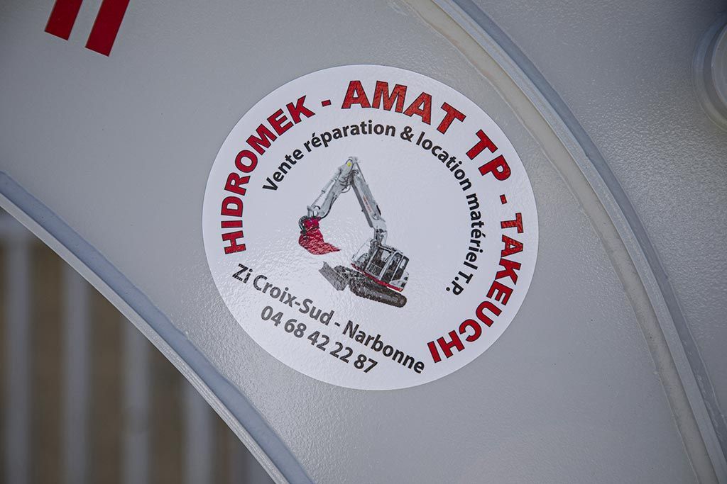 Sticker Hidromek - AMAT TP - Takeuchi