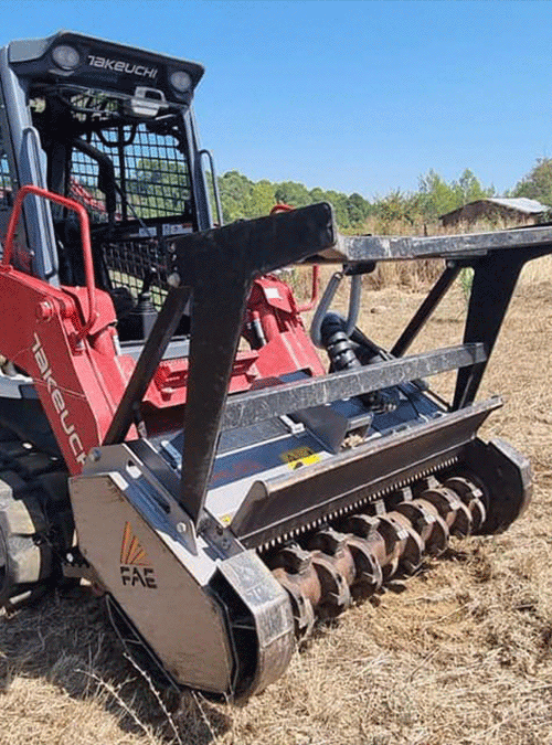 Focus sur un appareil de  la marque Takeuchi