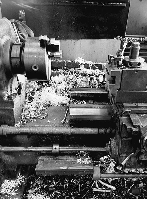 Usinage d'une pièce en acier