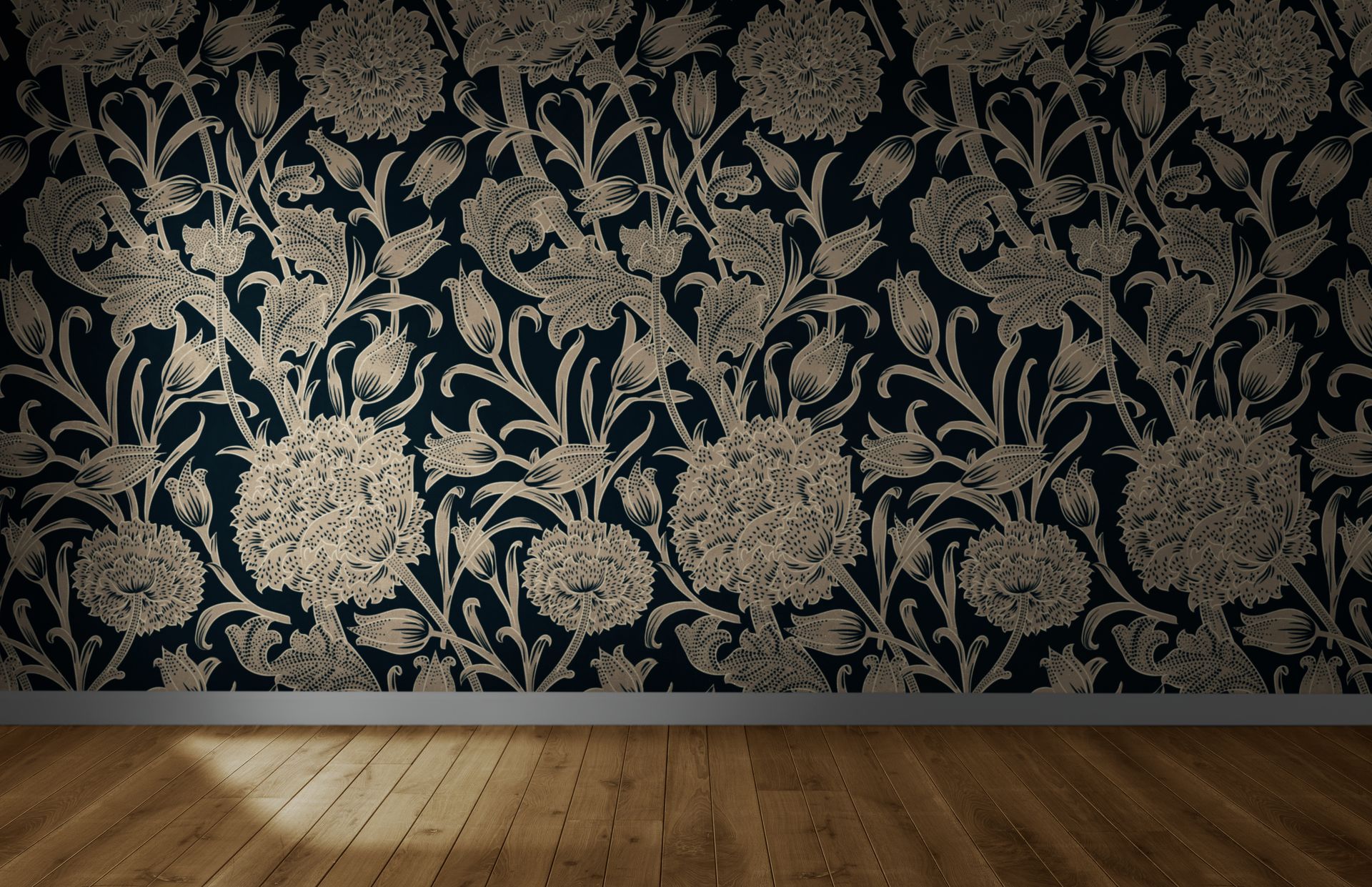 Papier peint fleuri