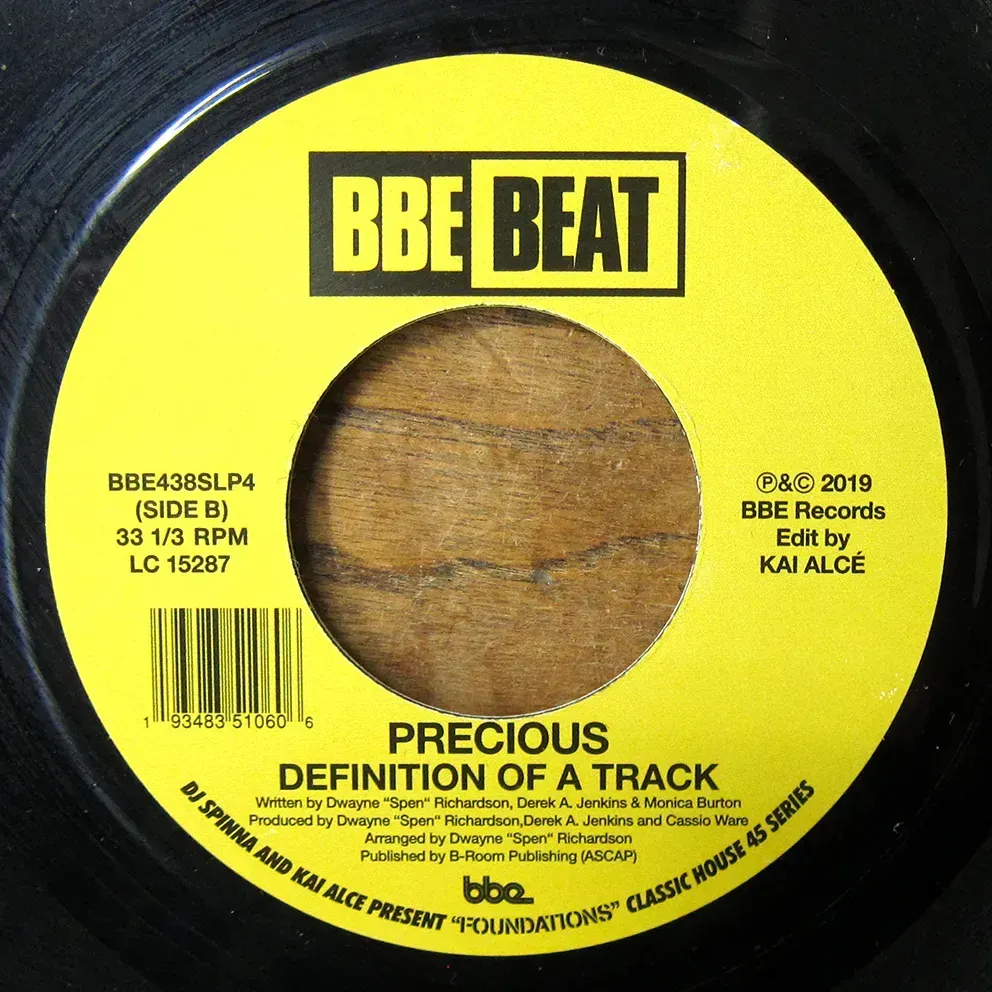 Un sello discográfico que dice preciosa definición de una pista