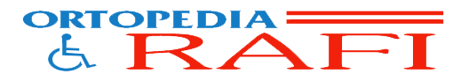 Un logotipo rojo, blanco y azul para ortopedia y rafi.