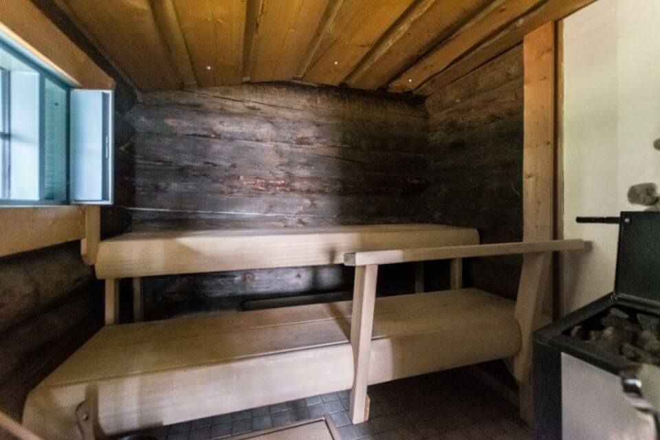 Vuokramökin sauna