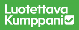 Luotettava kumppani -logi