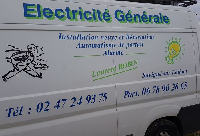 Le camion de l'électricien