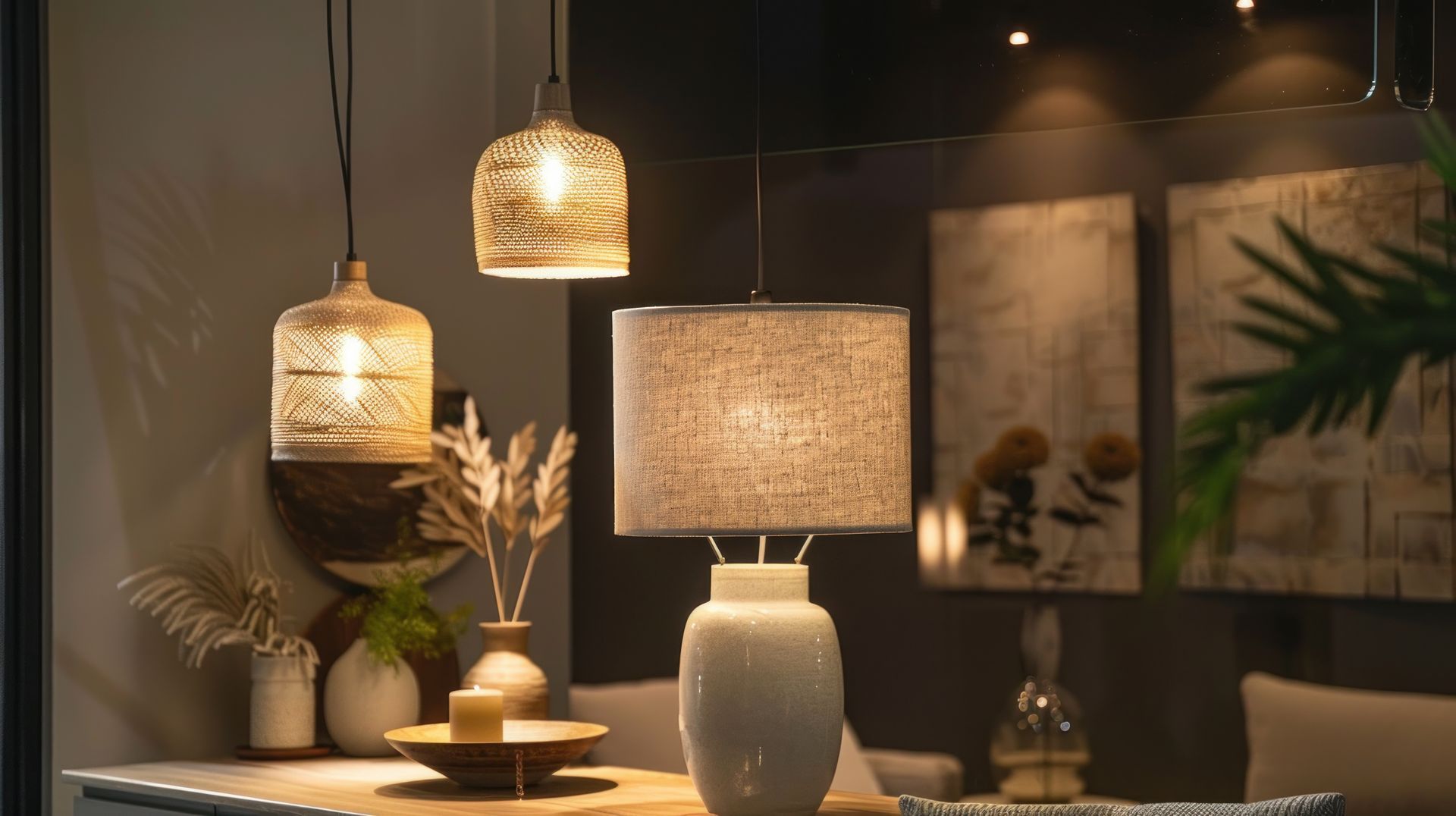 Différents luminaires