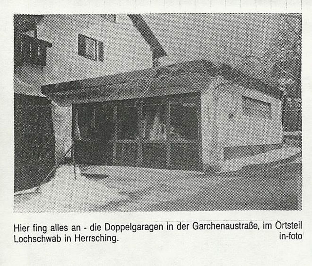 Doppelgarage Werkstatt 1970