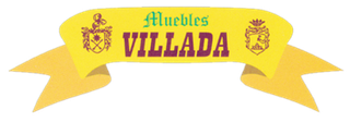 Una pancarta amarilla que dice muebles villada.