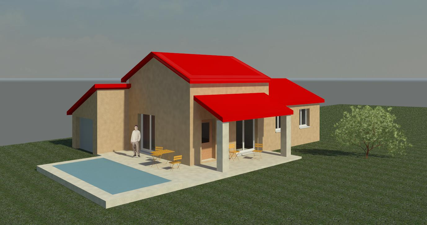 Revit : villa en RDC - Serge Maurin