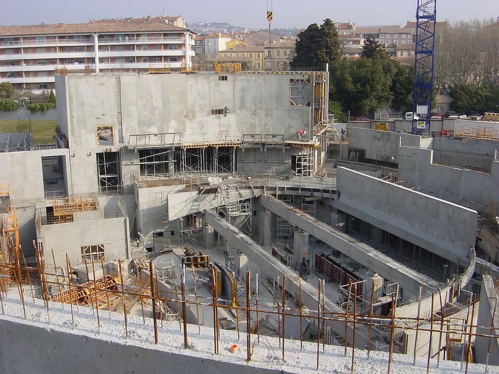 AutoCAD : synthèse du chantier du théâtre d'Aix en cours