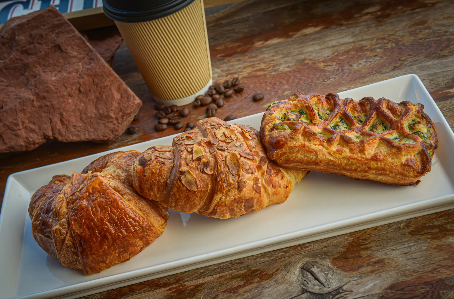 Bright Sunny Coffee Shop Setting