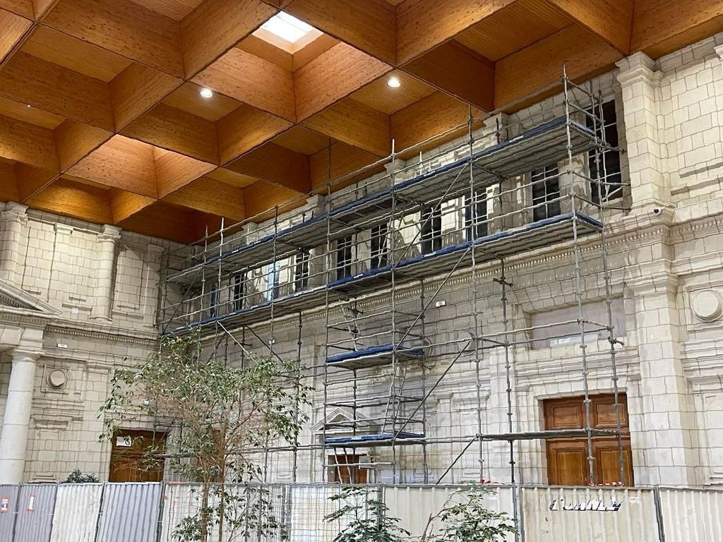 Un monument historique en cours de rénovation