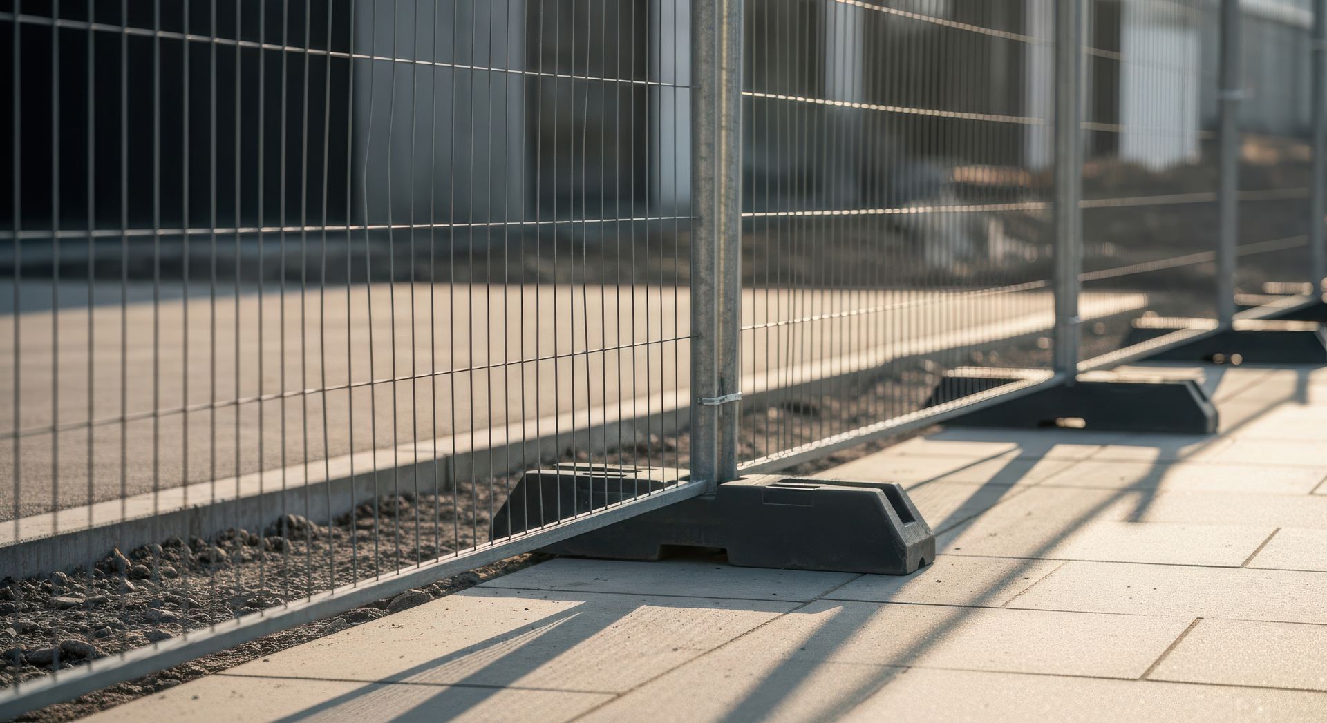 Une clôture de chantier