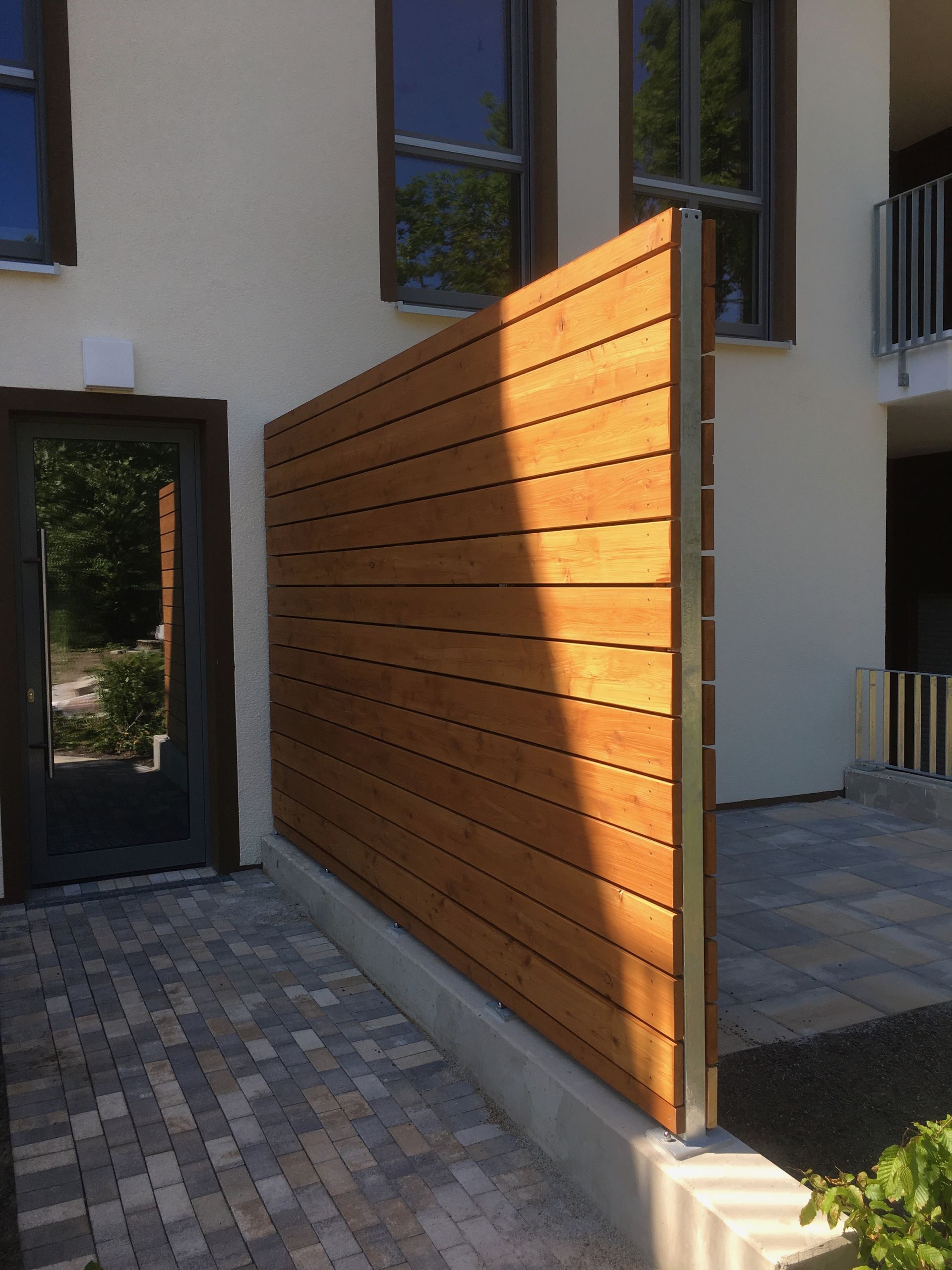 Müller Schlosserei & Metallbau OHG, Trennwand Terrasse