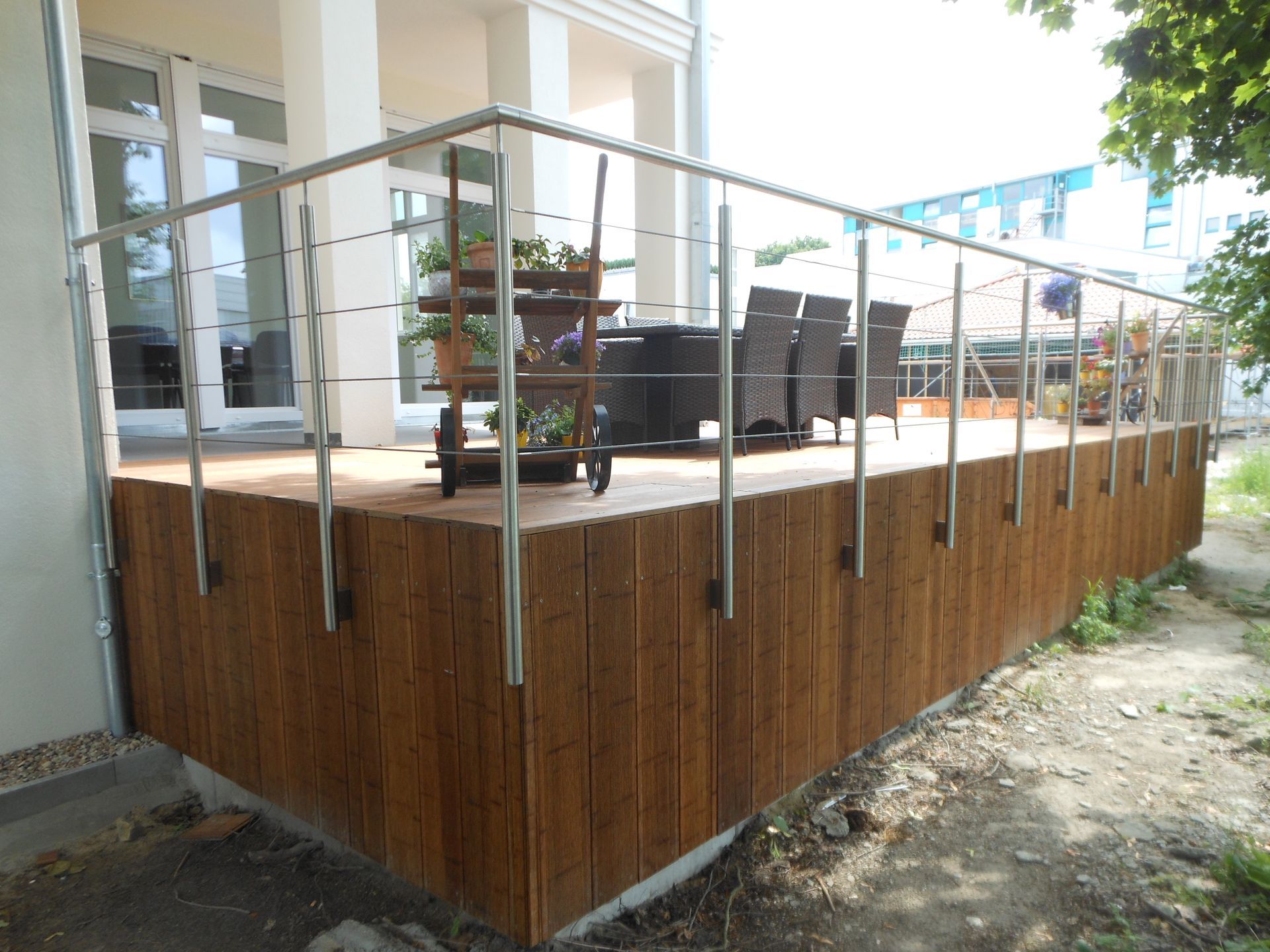Müller Schlosserei & Metallbau OHG, Geländer an Terrasse