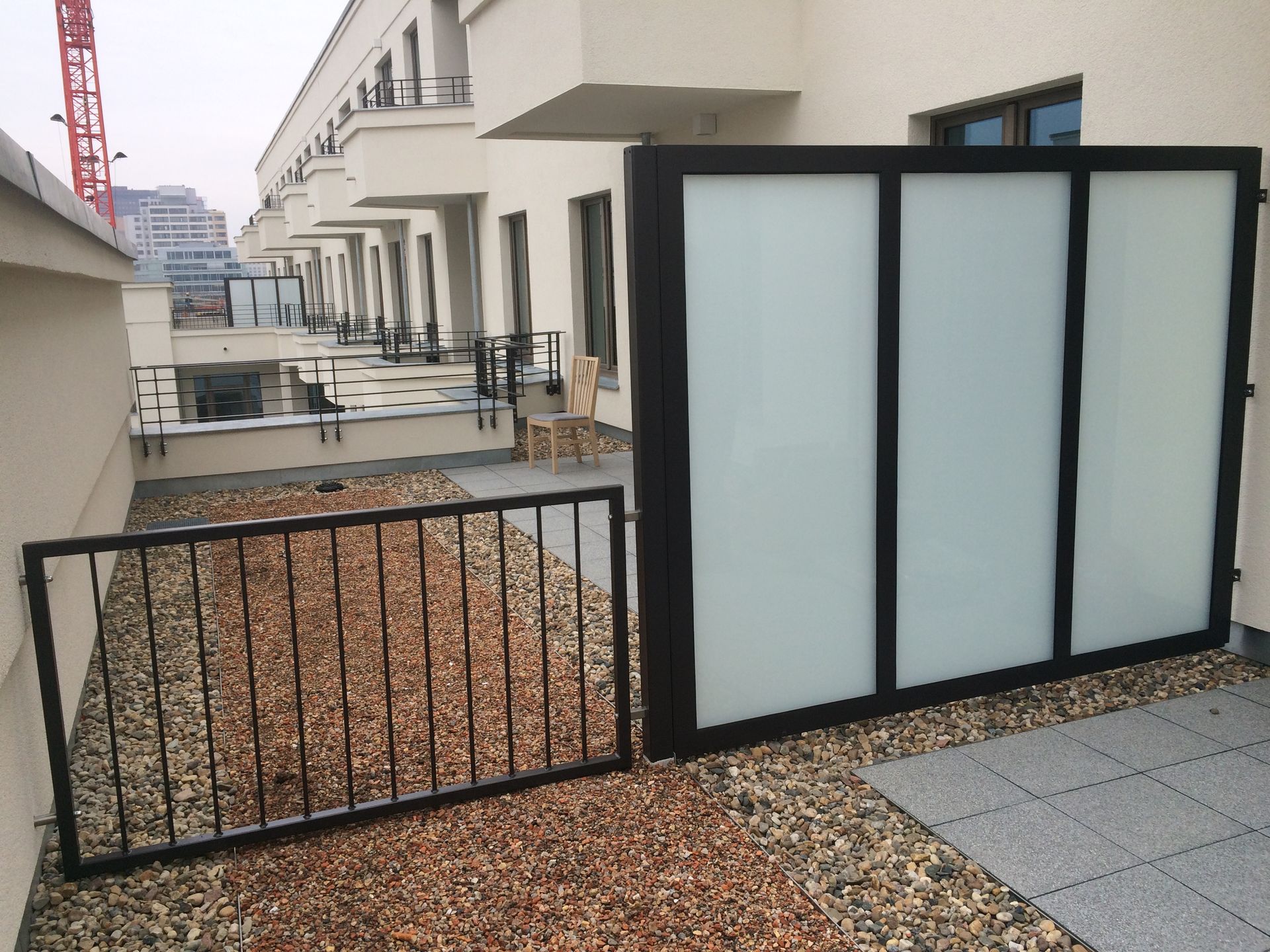 Müller Schlosserei & Metallbau OHG, Trennwand Terrasse